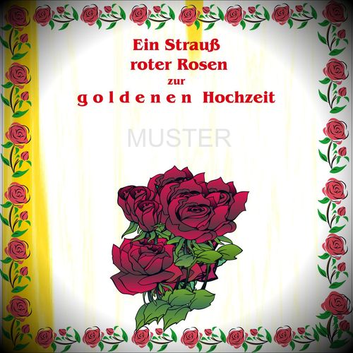 CD-Cover zum selbst drucken (Ein Strauss roter Rosen)